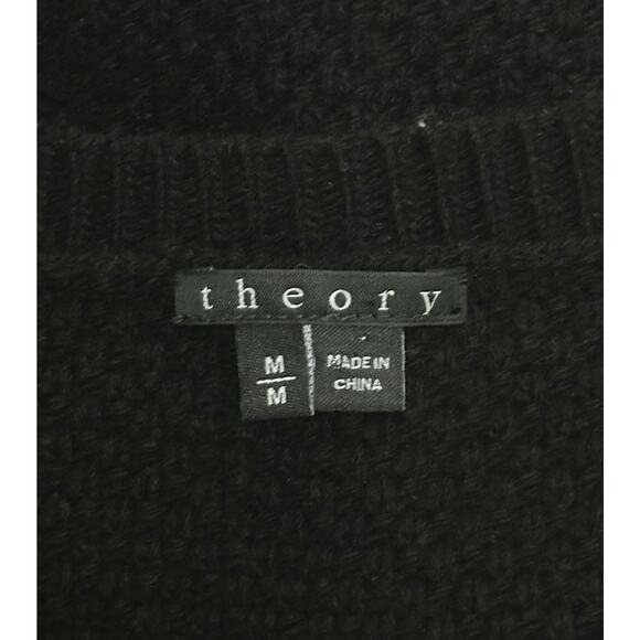 THEORY 100%Wool Jiya Loryelle Sweater Dress Sheath Cable Knit Career Colorblock - Picture 9 of 12